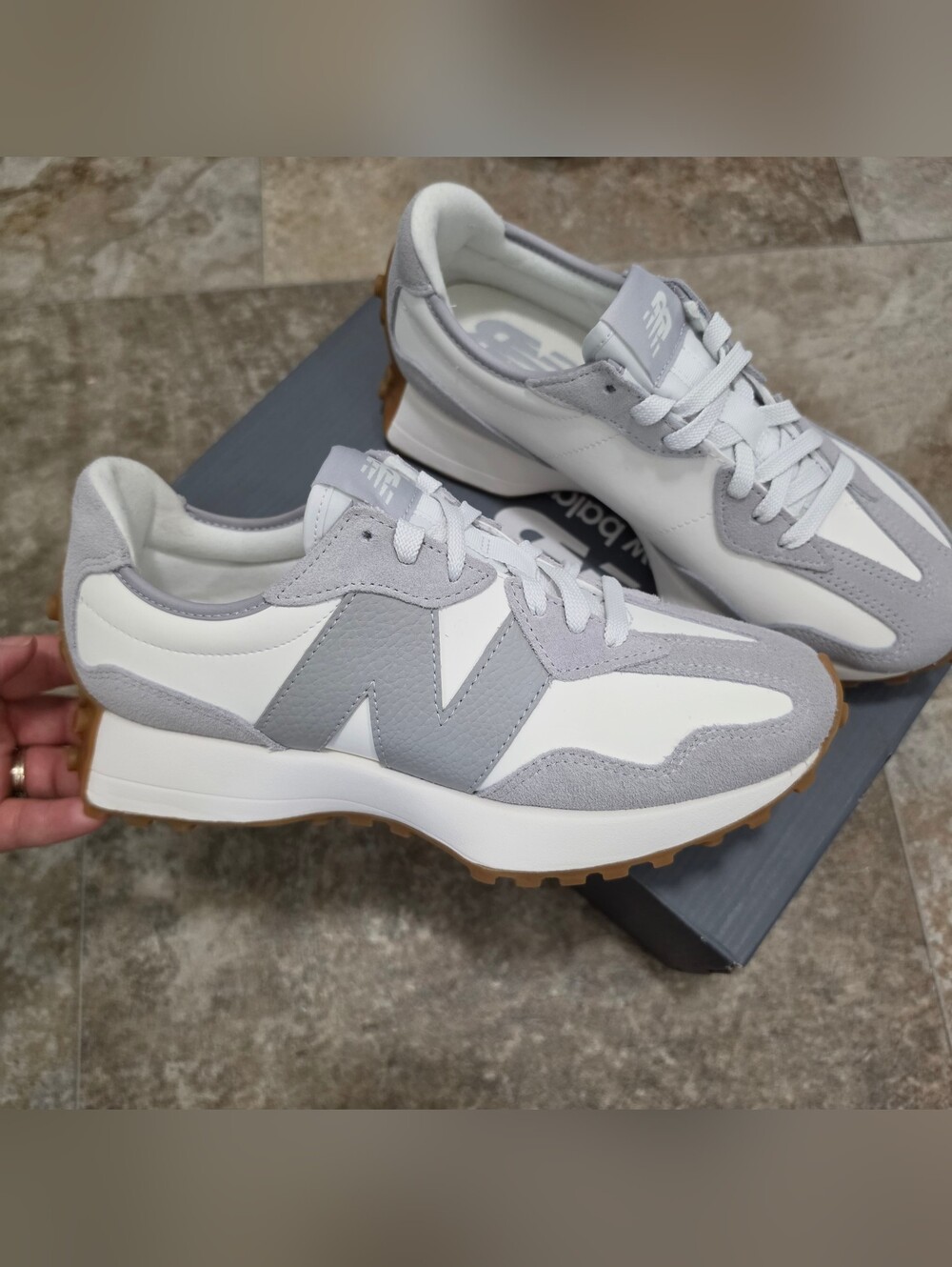 New Balance Women's 327 'Raincloud/Reflection' colorway